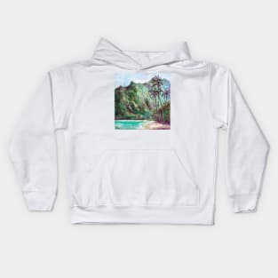 Paradise Lagoon. Hawaii Kids Hoodie